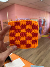 Load image into Gallery viewer, Checkered Crochet Coaster