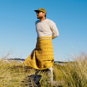 Daydream Driftweave Turkish Towel - Orange/Yellow