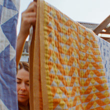 Load image into Gallery viewer, Daydream Driftweave Turkish Towel - Orange/Yellow