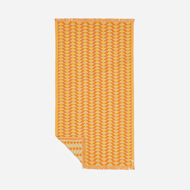 Daydream Driftweave Turkish Towel - Orange/Yellow