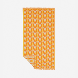Daydream Driftweave Turkish Towel - Orange/Yellow