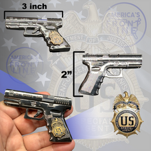 Load image into Gallery viewer, EL15-001 DEA Special Agent Drug Enforcement Agency DOJ gl0ck Thin Blue Line Challenge Coin Police