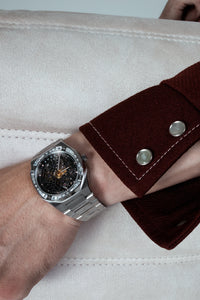 Steel/Crystal Luxury Watch- 40MM
