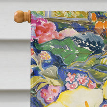 Load image into Gallery viewer, Arum Lilies by Neil Drury Flag Canvas House Size DND0001CHF