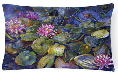 Waterlilies by Neil Drury Fabric Decorative Pillow DND0133PW1216