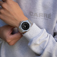 Load image into Gallery viewer, DS104SS - DAY TRIP STEEL SILVER AND BLACK WATCH