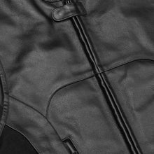 Load image into Gallery viewer, Men's Black Leather SWAT Style Motorcycle Vest