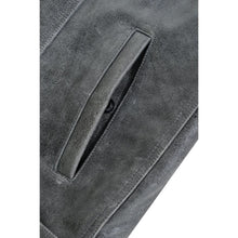 Load image into Gallery viewer, Men's Distressed Gray Cowhide Leather  Motorcycle Vest