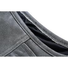 Load image into Gallery viewer, Men's Distressed Gray Cowhide Leather  Motorcycle Vest