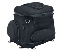 Load image into Gallery viewer, Renegade Classics Black Heavy Duty Textile Motorcycle Pet Carrier Si