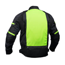 Load image into Gallery viewer, Hi-Viz blast Micro Mesh Mens Motorcycle Jacket – Lightweight