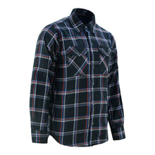 Load image into Gallery viewer, Flannel Shirt - Black, Red and Blue