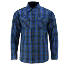 Load image into Gallery viewer, Flannel Shirt - Daze Blue and Black