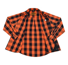 Load image into Gallery viewer, Flannel Shirt - Orange and Black