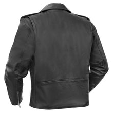 Load image into Gallery viewer, Dawn Rider Men's Premium Black Leather Motorcycle Jacket