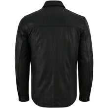 Load image into Gallery viewer, Men&#39;s Premium Lightweight Black Leather Shirt
