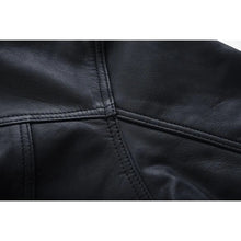 Load image into Gallery viewer, Men&#39;s Premium Lightweight Black Leather Shirt
