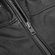 Load image into Gallery viewer, Men's Black Drum Dyed New Zealand Lambskin Jacket