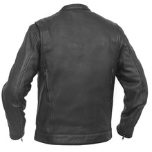 Load image into Gallery viewer, Men's Black Utility Style Motorcycle Jacket