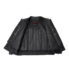 Load image into Gallery viewer, Men's Black Utility Style Motorcycle Jacket