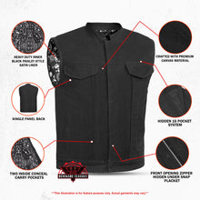 Load image into Gallery viewer, Men's Modern Utility Style Canvas Vest
