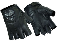 Load image into Gallery viewer, Reflective Skull Fingerless Glove