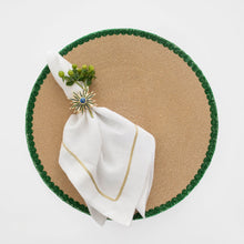Load image into Gallery viewer, Starburst napkin rings, lapis, set of two