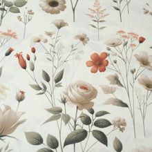 Load image into Gallery viewer, DaDalogy Enchanted Meadow Bed in a bag Set - Victoria Garden Delicate Floral Symphony in Beige, Rose, and Soft Green, Luxuriously Soft Quilted Set