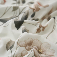 Load image into Gallery viewer, DaDalogy Enchanted Meadow Bed Sheet Set - Floral Harmony in Beige, Rose, and Soft Green, Premium Soft Microfiber, Machine Washable, Deep Pocket 14 - 15 Inches + Flat Sheet