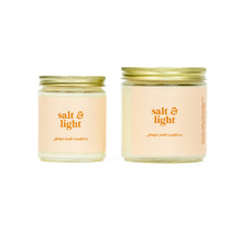 Load image into Gallery viewer, salt + light • clean candle