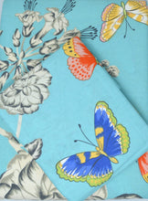 Load image into Gallery viewer, Tache Butterfly Wonderland Cotton Aqua Floral Duvet Cover (2142)