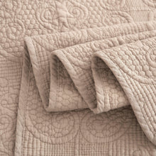 Load image into Gallery viewer, DaDa Bedding Neutral Taupe Beige Sandy Elegant Matelasse Cotton Quilted Bedspread Set (JHW-585)