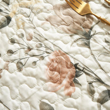 Load image into Gallery viewer, DaDalogy Enchanted Meadow Placemats - Set of 4, Floral Elegance in Beige, Rose, and Soft Green, Premium Soft Microfiber, Perfect for Any Meal, 13x19 Inches