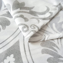 Load image into Gallery viewer, Tache Dreamy Moon Sky Ogee Damask Heather Gray White Bed Sheet Set (TB300)