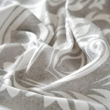 Load image into Gallery viewer, Tache Dreamy Moon Sky Ogee Damask Heather Gray White Bed Sheet Set (TB300)