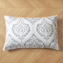 Load image into Gallery viewer, Tache Dreamy Moon Sky Ogee Damask Heather Gray White Pillowcases (TB300)