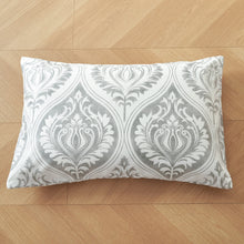 Load image into Gallery viewer, Tache Dreamy Moon Sky Ogee Damask Heather Gray White Duvet Cover (TB300)