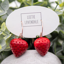 Load image into Gallery viewer, Strawberry Patch Drop Earrings