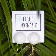 Load image into Gallery viewer, White Moon Rock Retro Button Stud Earrings