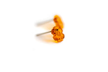 Load image into Gallery viewer, Topaz Serrated Daisy Flower Stud Earrings