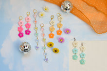 Load image into Gallery viewer, Dreamy Pastel Flower Rainbow Earrings