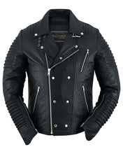 Load image into Gallery viewer, Bonestar Men's Black Fashion Leather Jacket