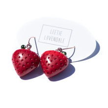 Load image into Gallery viewer, Strawberry Patch Drop Earrings