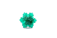 Load image into Gallery viewer, Emerald Jade Green Carved Resin Floral Cluster Stud Earrings