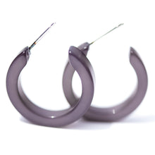 Load image into Gallery viewer, Charcoal Moonglow Mini Classic Hoop Earrings