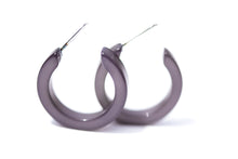 Load image into Gallery viewer, Charcoal Moonglow Mini Classic Hoop Earrings