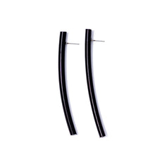 Load image into Gallery viewer, Black Twig Stick Stud Earrings