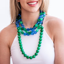Load image into Gallery viewer, Sparkling Waters Faceted Lucite Morgan Necklace