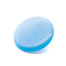 Load image into Gallery viewer, Cornflower Blue Moonglow Beveled Disc Stud Earrings