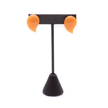 Load image into Gallery viewer, Tangerine Moonglow Paisley Post Earrings